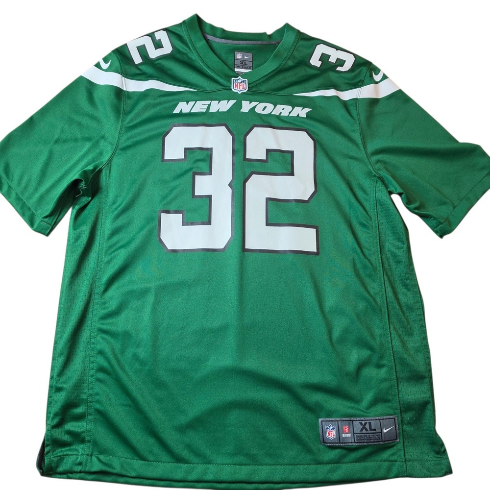 Nike New York Jets Michael Carter 32 NFL Game Jersey Mens XL Green